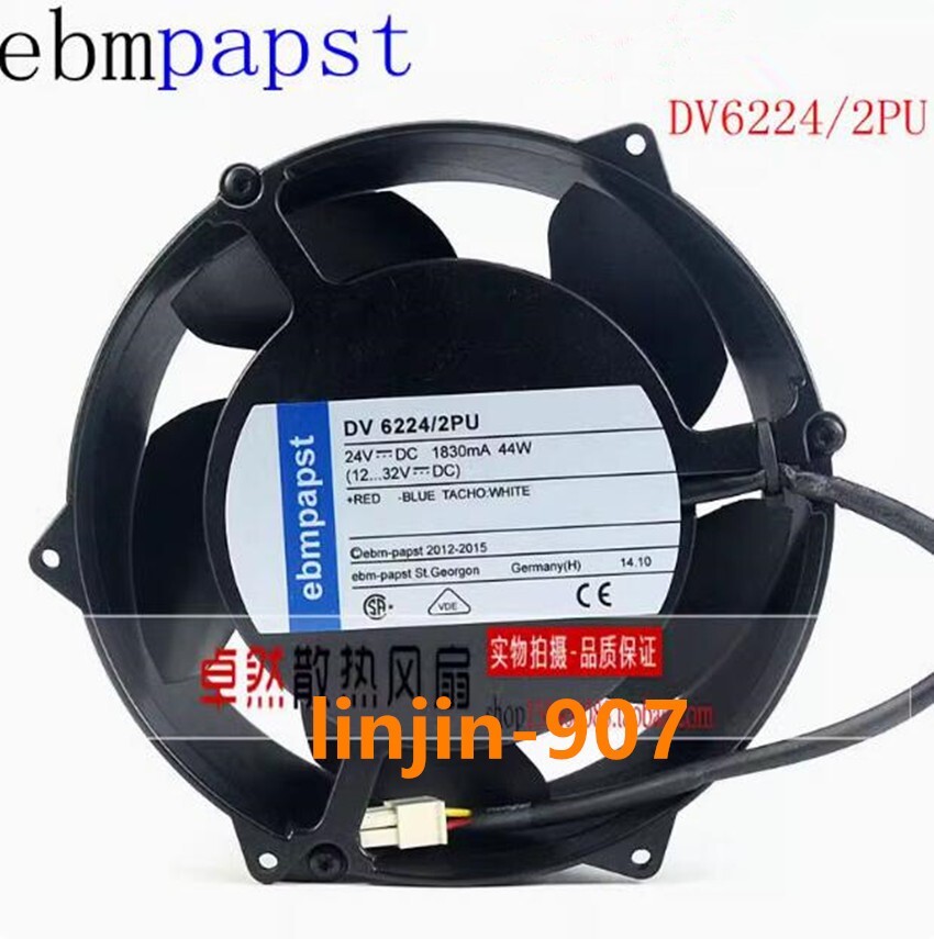 1PC New 17050 24V 44W DV6224/2PU 4-wire inverter cooling fan