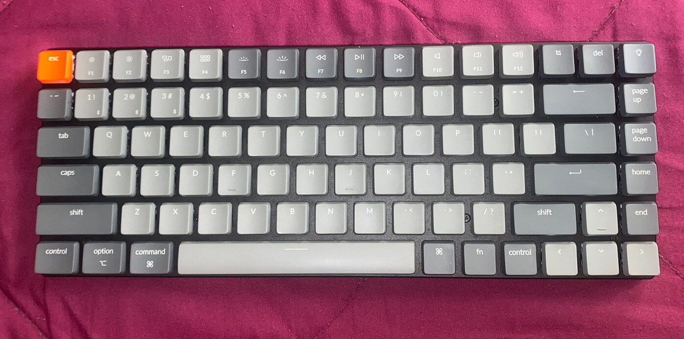 K3 Version 2, 84 Keys Ultra-Slim Wireless Bluetooth/Usb Wired Mechanical Keyboar