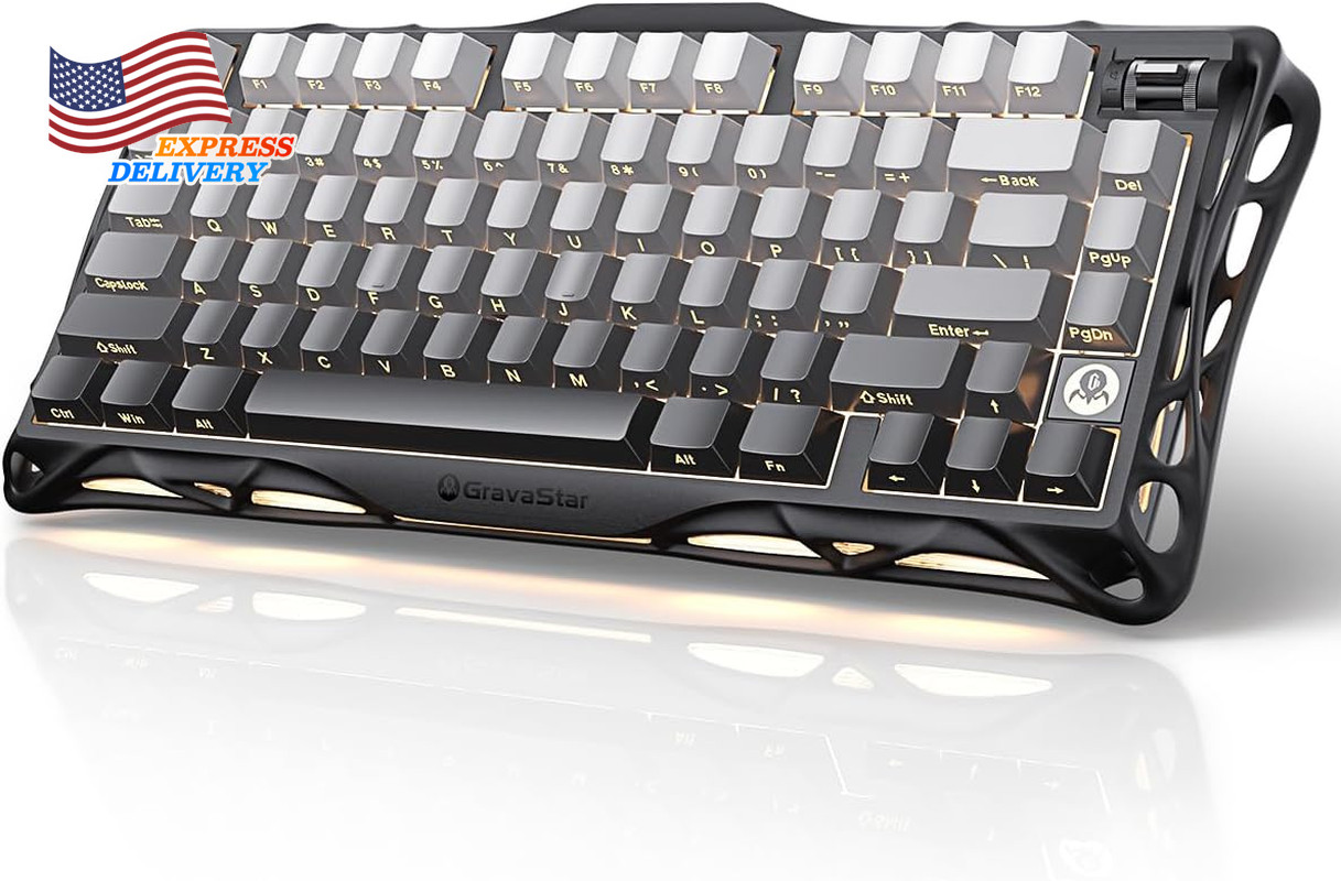 Mercury K1 Wireless Mechanical Gaming Keyboard Aluminum Alloy Gasket Compact NEW