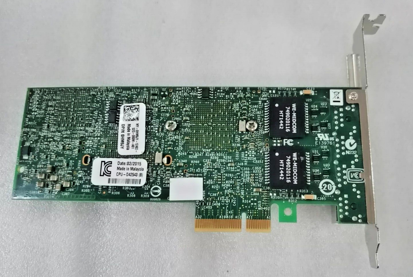Intel DELL 82576GB Quad Port Gigabit PCIe Network Card E1G44ET HM9JY 0H092P
