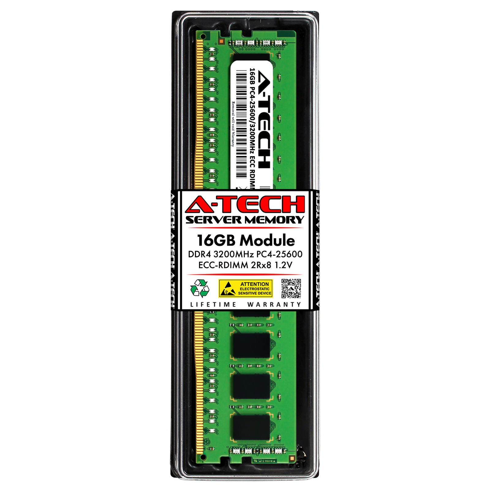 16GB DDR4 PC4-25600R ECC RDIMM (Replacement for Dell AA799064) Server Memory RAM