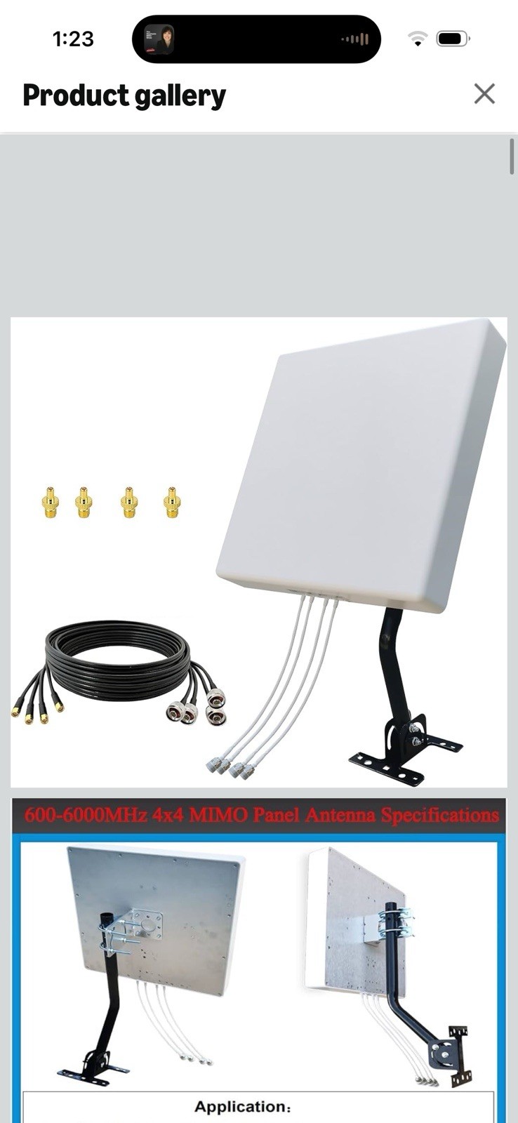 Outdoor Directional MIMO 4x4 Panel Antennas Kit for 4G LTE & 5G Cellular