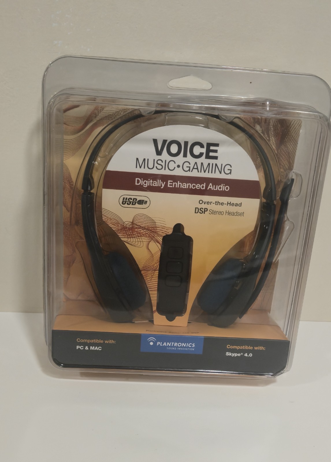 Plantronics Audio 626 DSP USB Stereo Headset Noise Cancelling Mic New Sealed