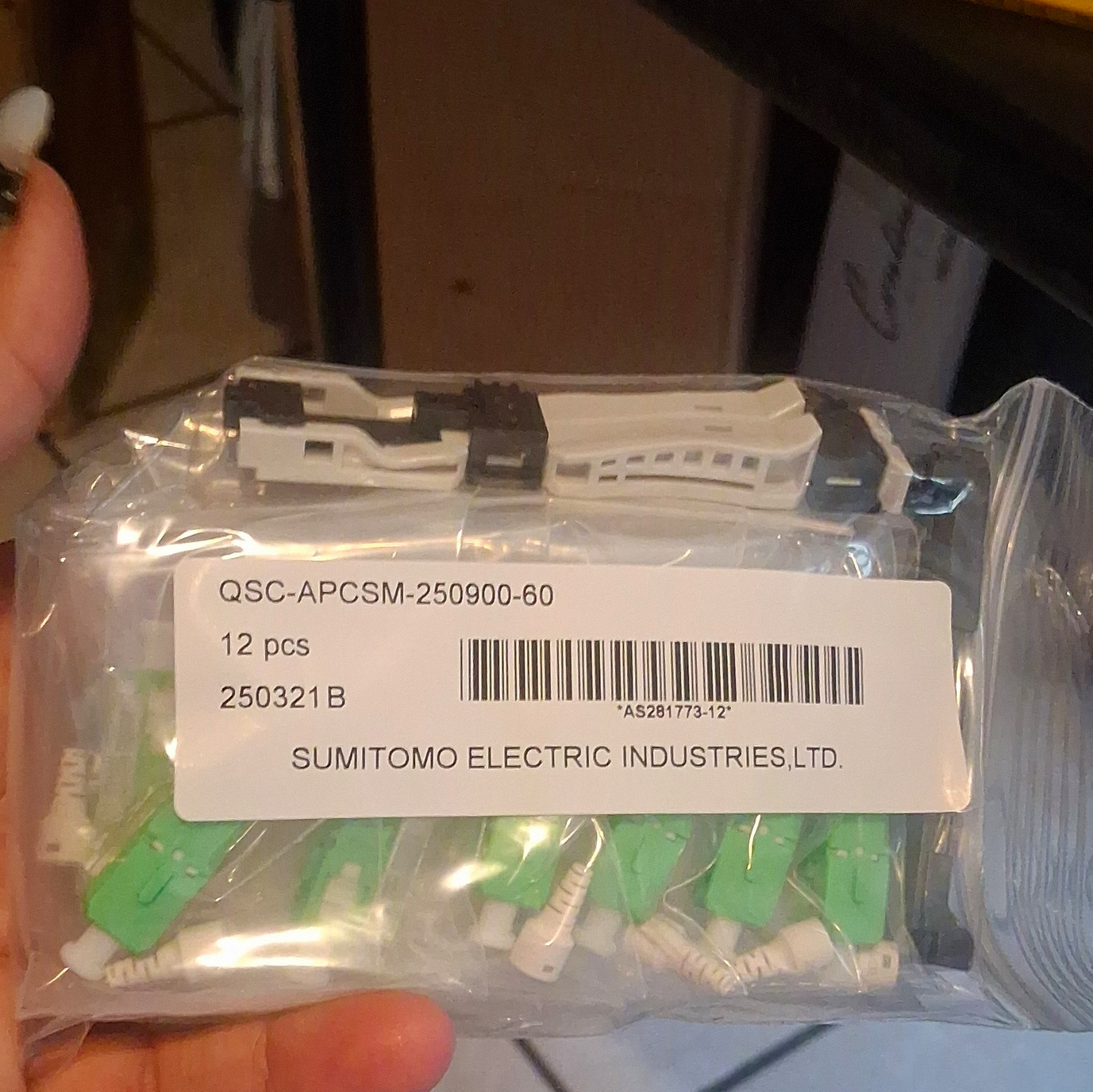 Sumitomo Electric QSC-APCSM-250900-60 Optical Network Cable SC-SC 60cm 12pc