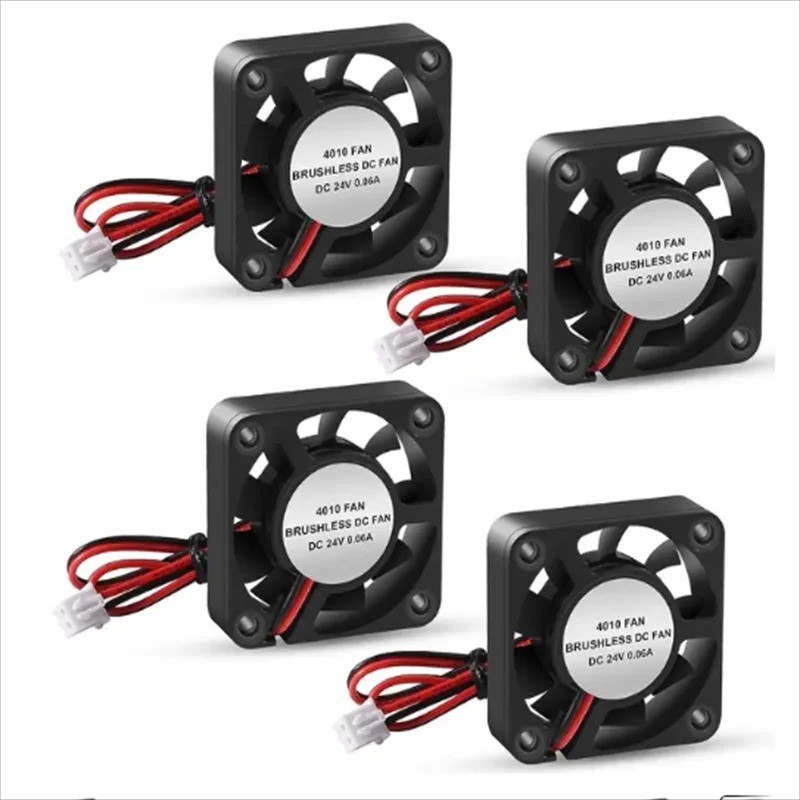 4PCS 4010 Blower Cooling Fan 40x40x10mm DC 12V 24V Brushless 3D Printer Fan