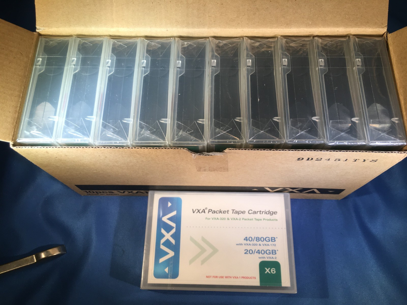 10 Exabyte VXA X6 Data Tape Cartridge 20/40GB 40/80GB PN 111.00200 