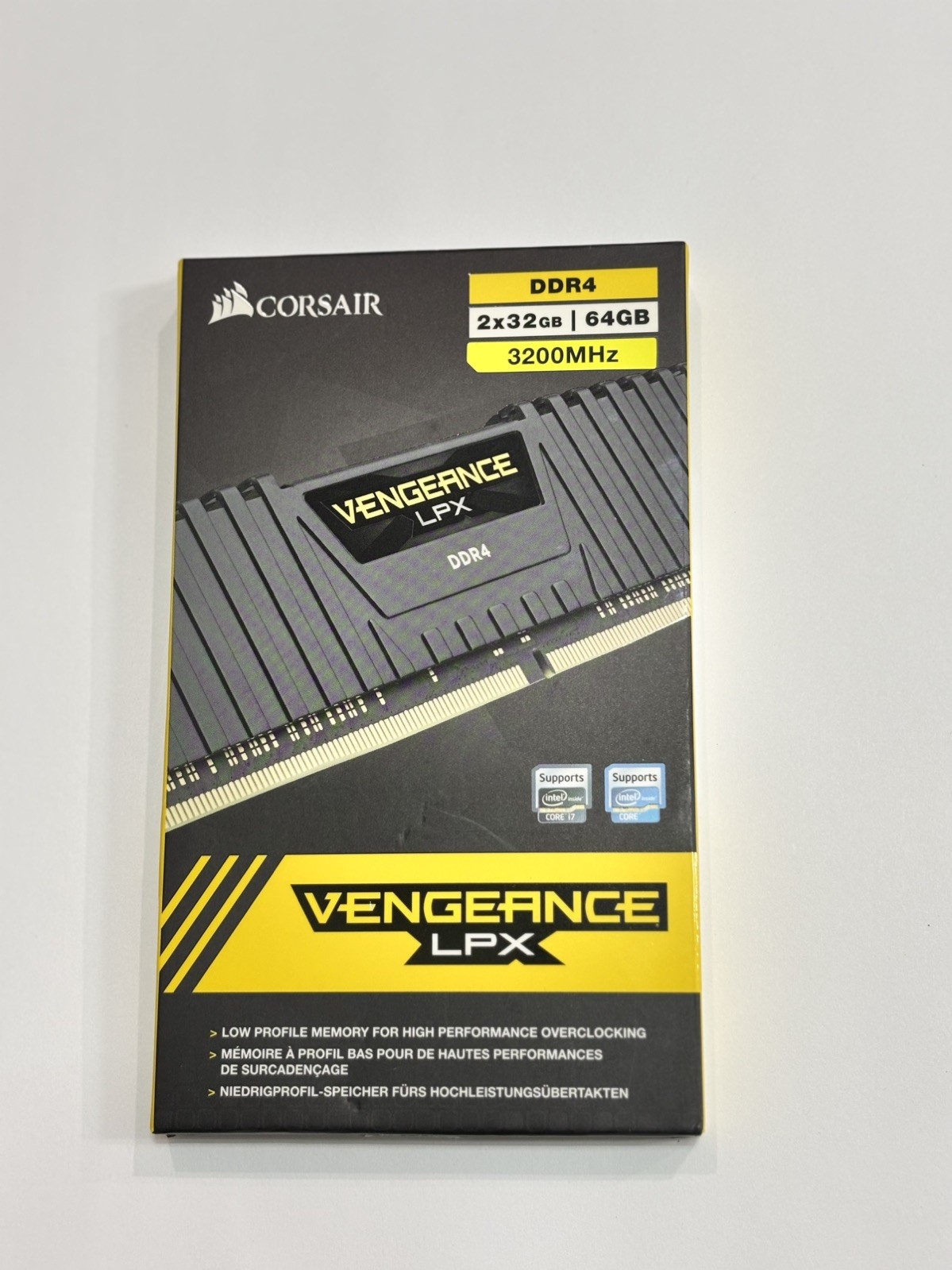 CORSAIR  VENGEANCE LPX 64GB (2x32GB) DDR4 3200MHz C16 UDIMM Desktop Memory