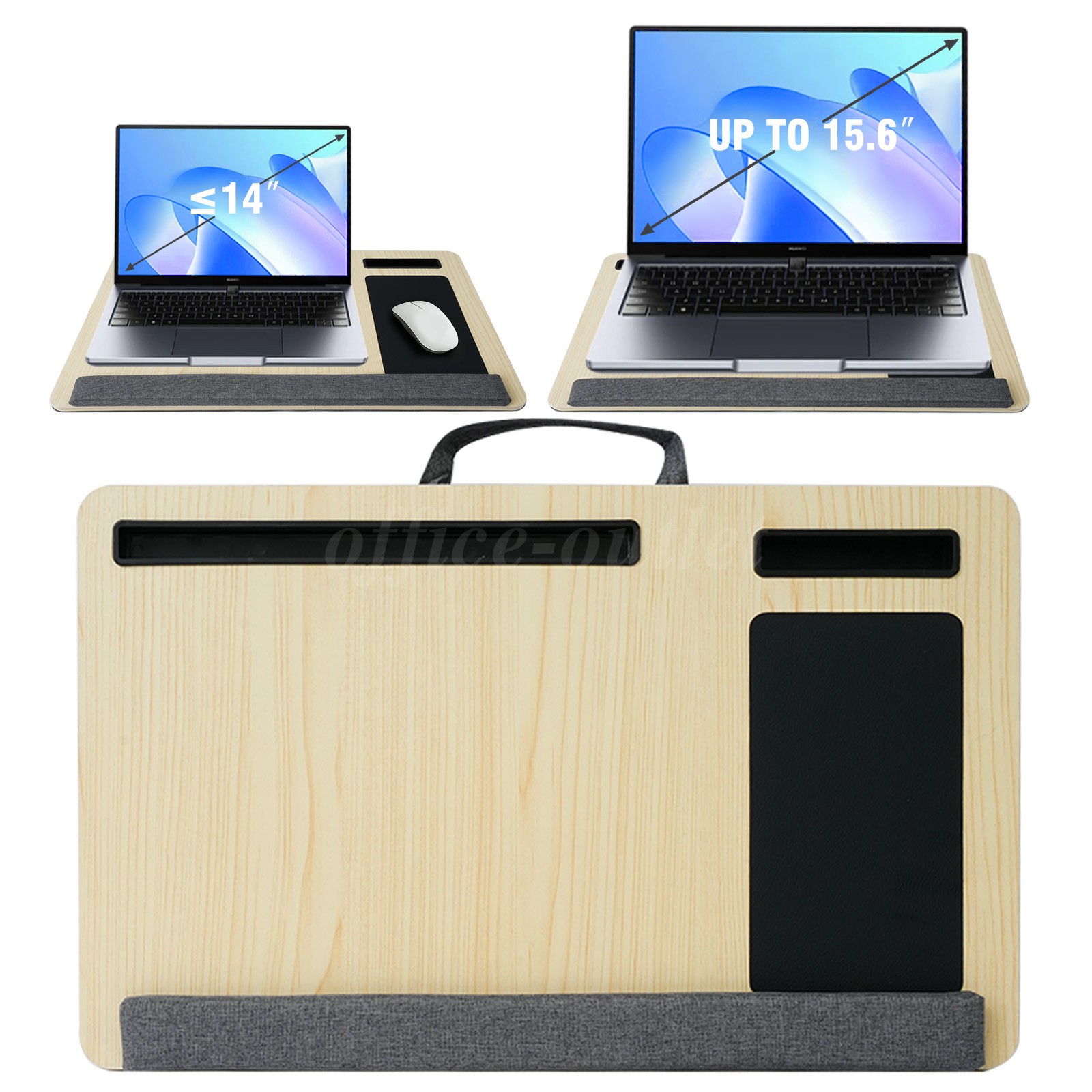 Lap Desk Table Tray Laptop Cushion Bed Pillow Cushioned Computer Support 15 Inch