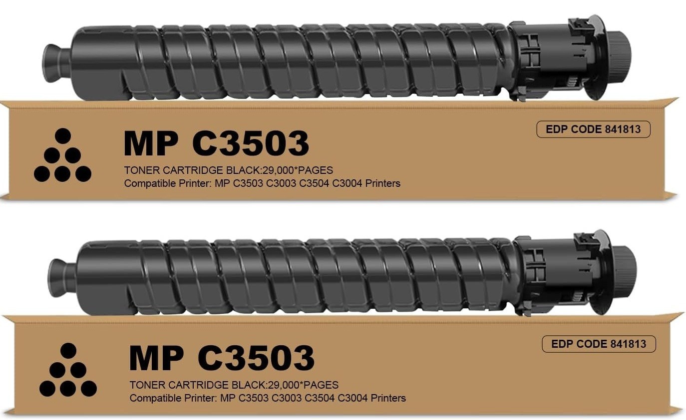 C3503 Toner Cartridge Compatible With Ricoh 2-Set Chip Heynnie Pro Black