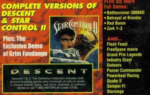 Classics Game Collection PC CD Star Control II 2, Zork 1 2 3, Descent & more