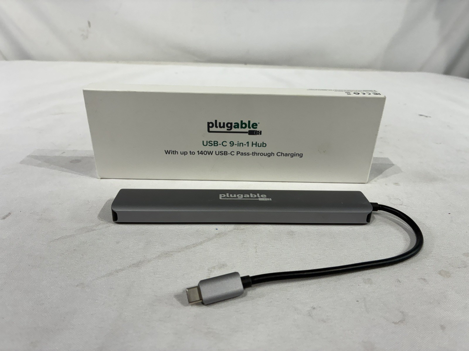 Plugable USB C Hub Multiport Adapter 9-in-1 140W Power Delivery USBC-9IN1E