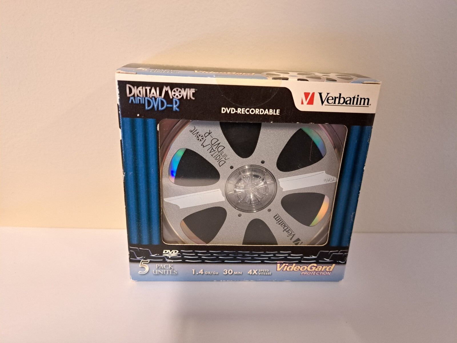 Verbatim Digital Movie MINI DVD-R 4.7 GB 120 min  Movie Reel Design 5 PACK *NEW*
