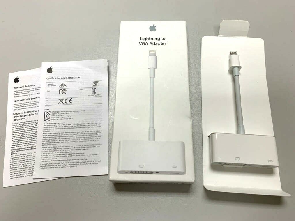 Apple Lightning to VGA Adapter for iPad/iPhone/iPod | OEM | MD825AM/A A1439 | GA