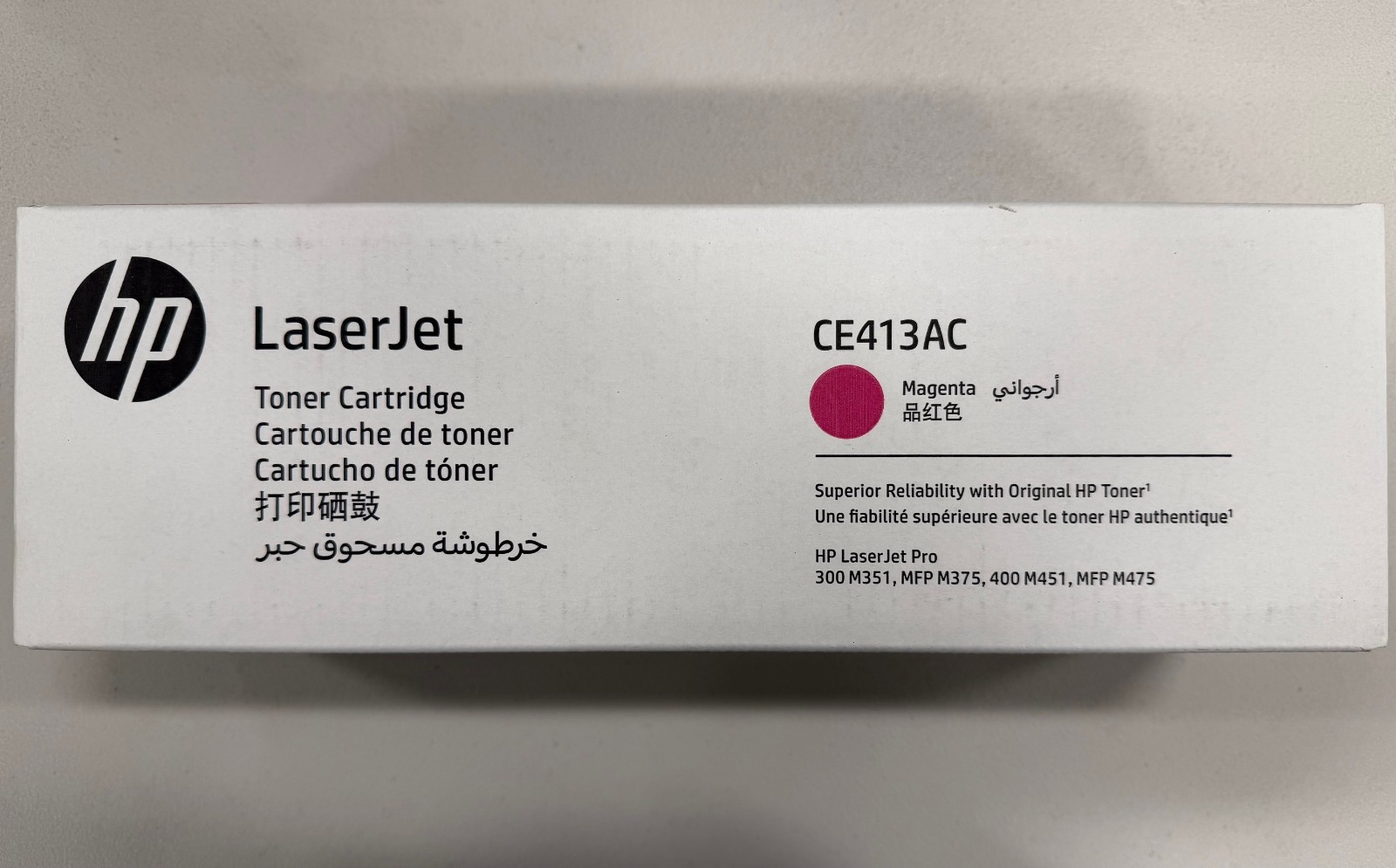 Genuine HP CE413AC Magenta toner cartridge/ OPEN BOX