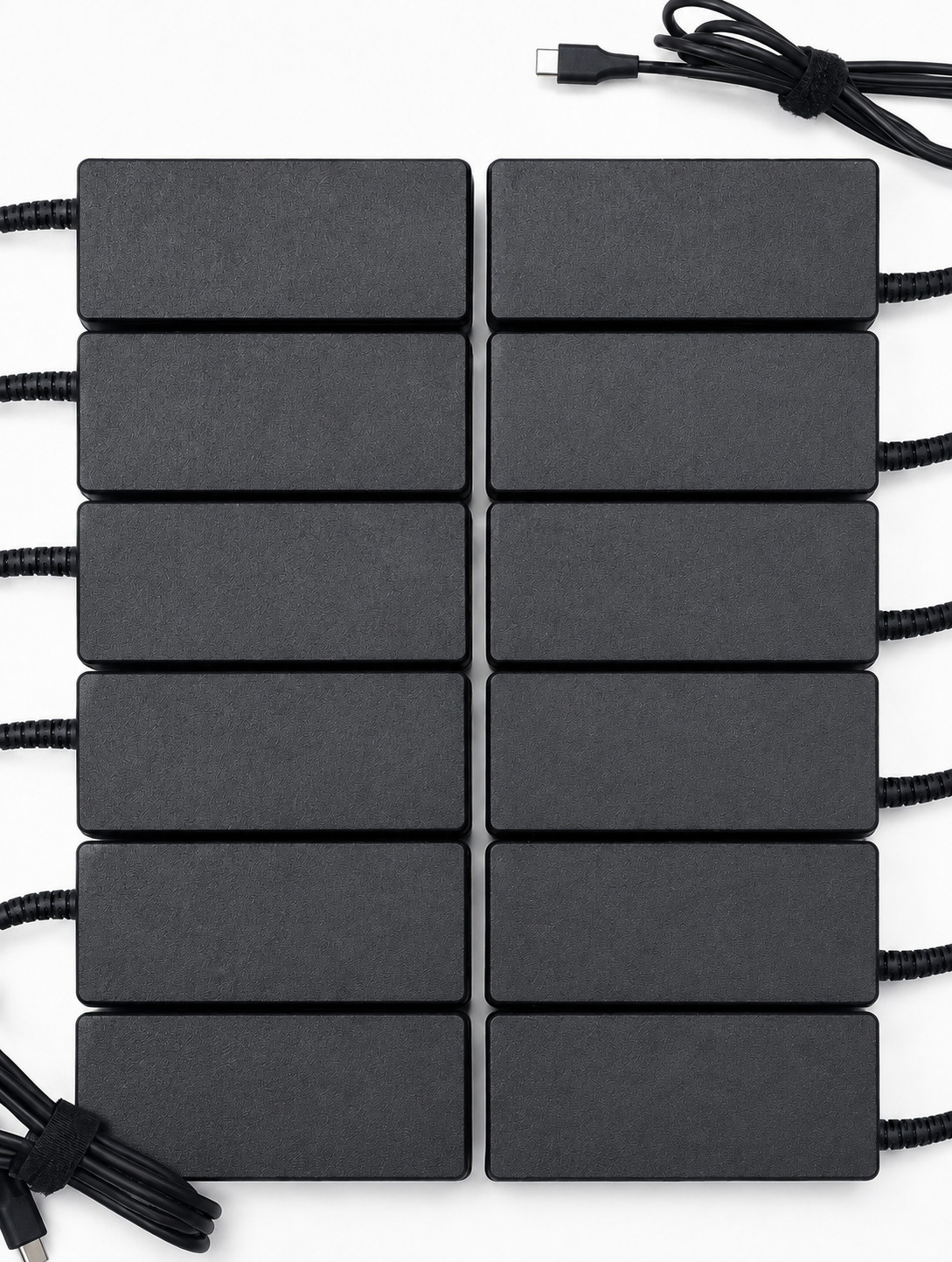 LOT of 12 New Dell HP Lenovo Universal USB-C 65w Chargers Power Adapters Laptop