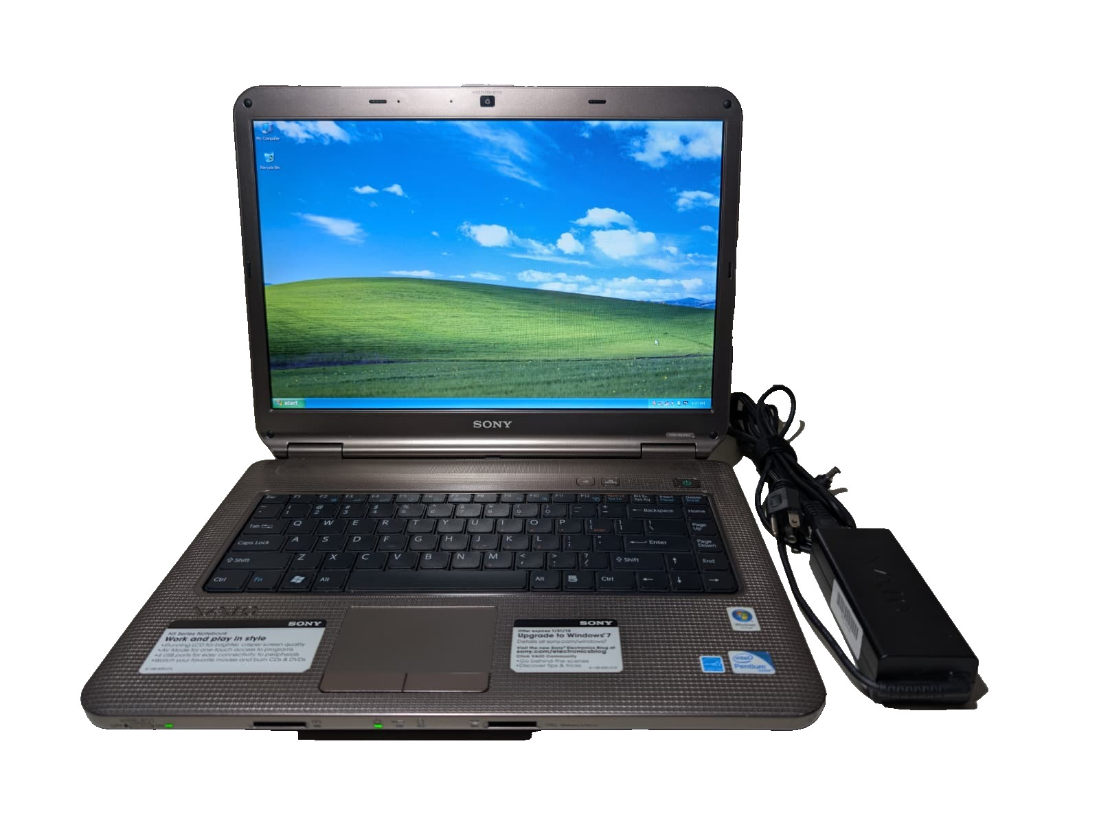 15" Sony Vaio VGN-NS325J Bronze | Pentium T4200 4GB RAM 250GB HD | Win XP 32-Bit