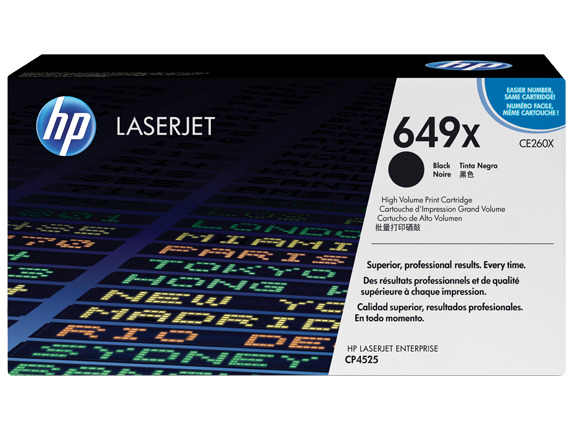 HP 649X High Yield Black Original LaserJet Toner Cartridge, ~17,000 pages,