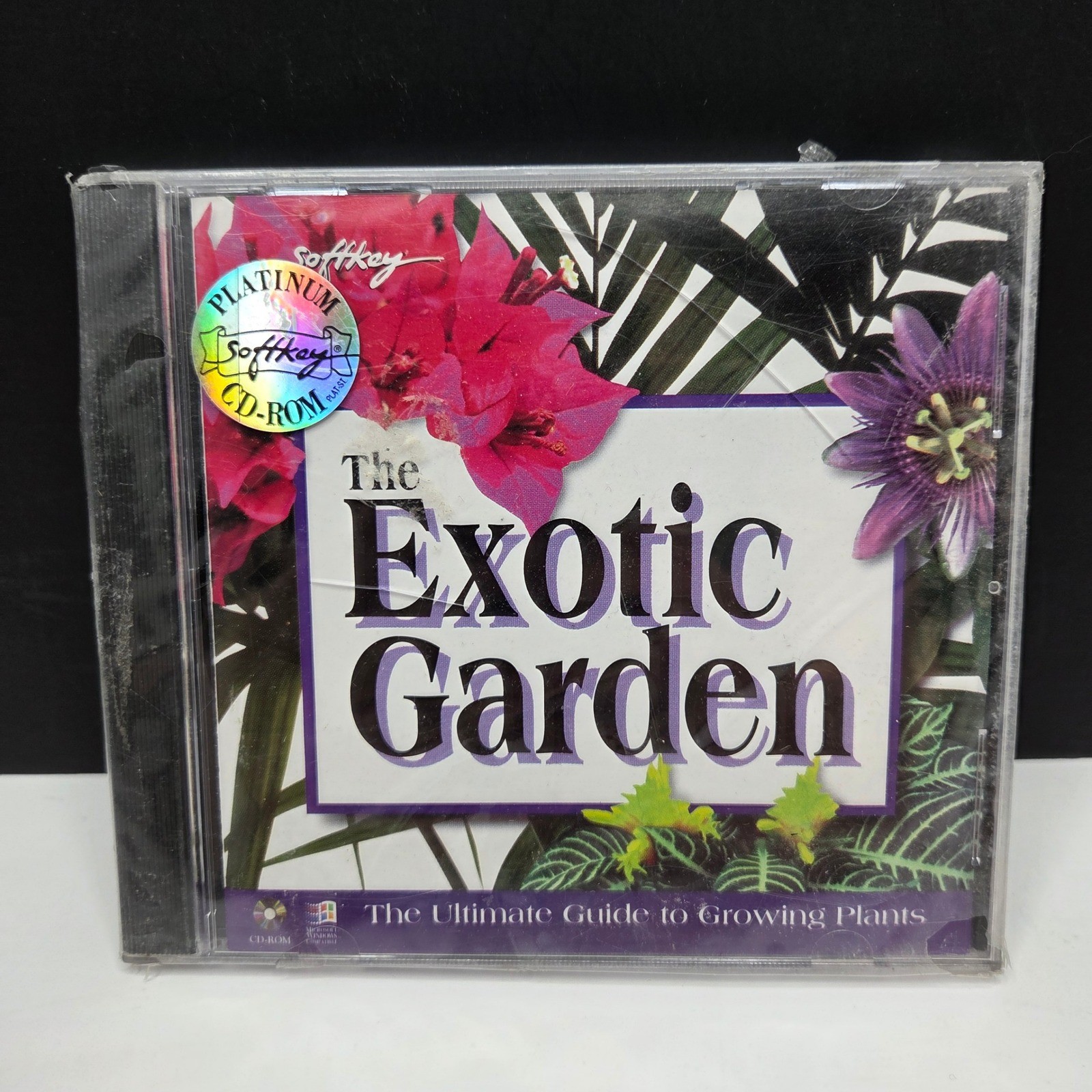 Softkey The Exotic Garden CD-ROM PC Software Vintage 1995 New Sealed Plant Guide