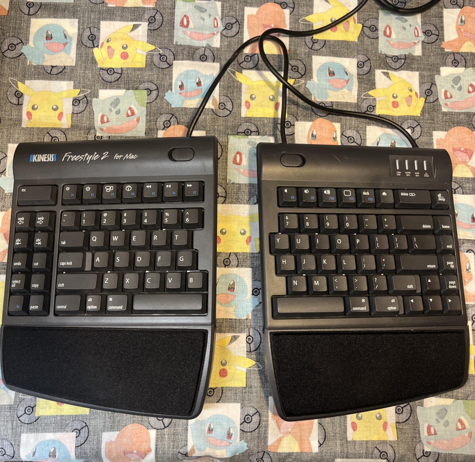KINESIS Freestyle 2 For Mac ( Works With Windows) Palm Rest And VIP3 Lifters