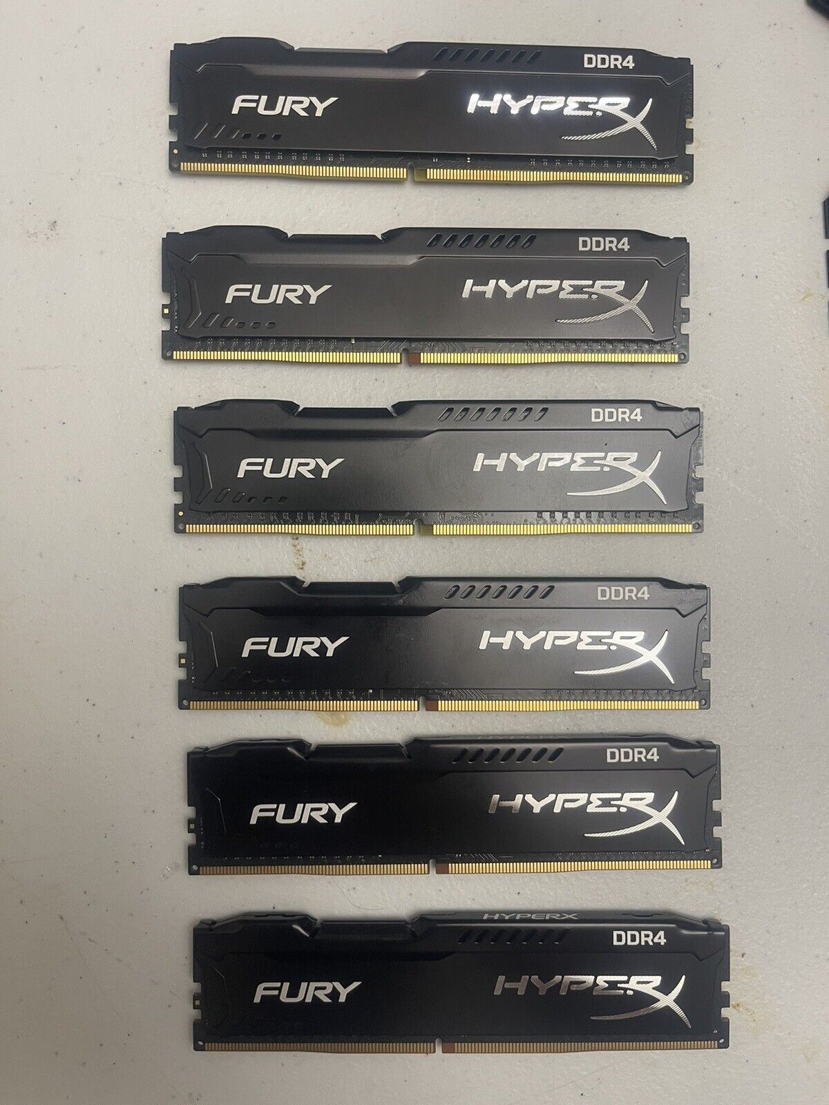 HyperX FURY DDR4 48GB (6x8GB) 3200MHz PC4-25600 Desktop RAM Memory.