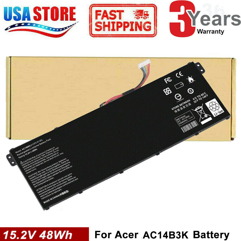 Battery AC14B3K For Acer Aspire R3 R3-131T R5 R5-471T R5-571T ES1-572