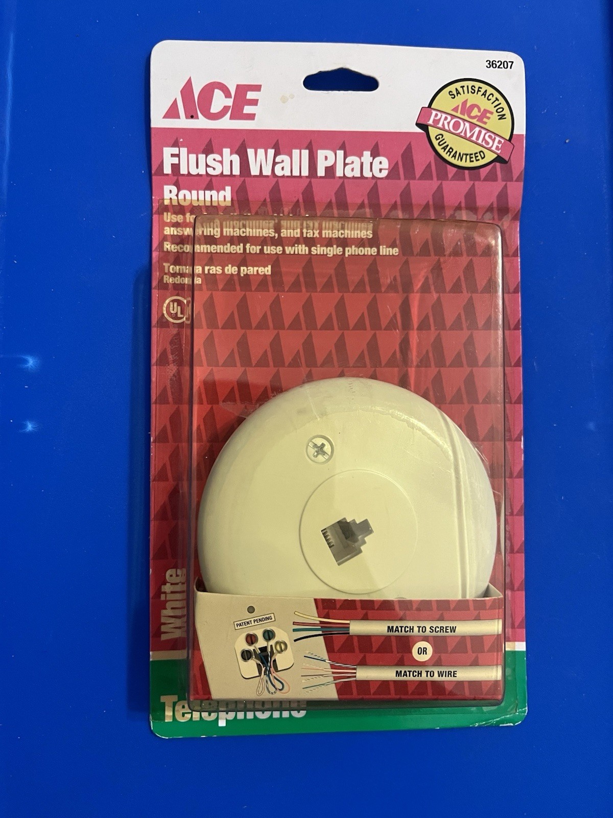 Ace Hardware Flush Wall Plate Round 36207