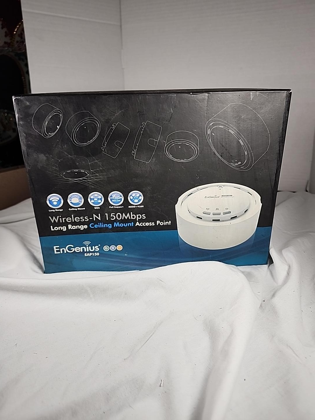 EnGenius EAP150 Wireless-N 150Mbps Ceiling Mount Access Point Complete Box