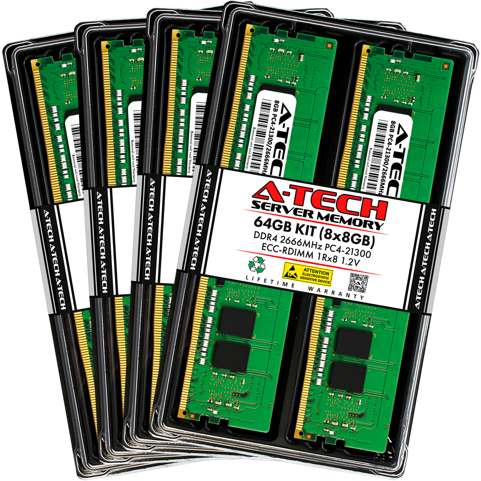 64GB 8x 8GB PC4-2666 RDIMM Supermicro 4029GP-TVRT 6029TR-DTR Memory RAM