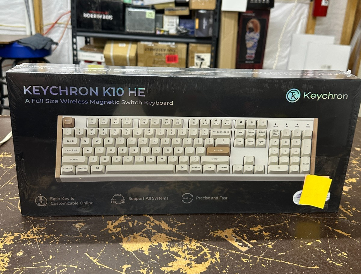 Keychron K10 HE Full Wireless Magnetic Switch RGB Keyboard, White
