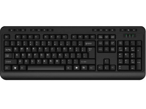 Adesso AKB-132 - Spill-Resistant Multimedia Desktop Keyboard (PS/2) (AKB132PB)