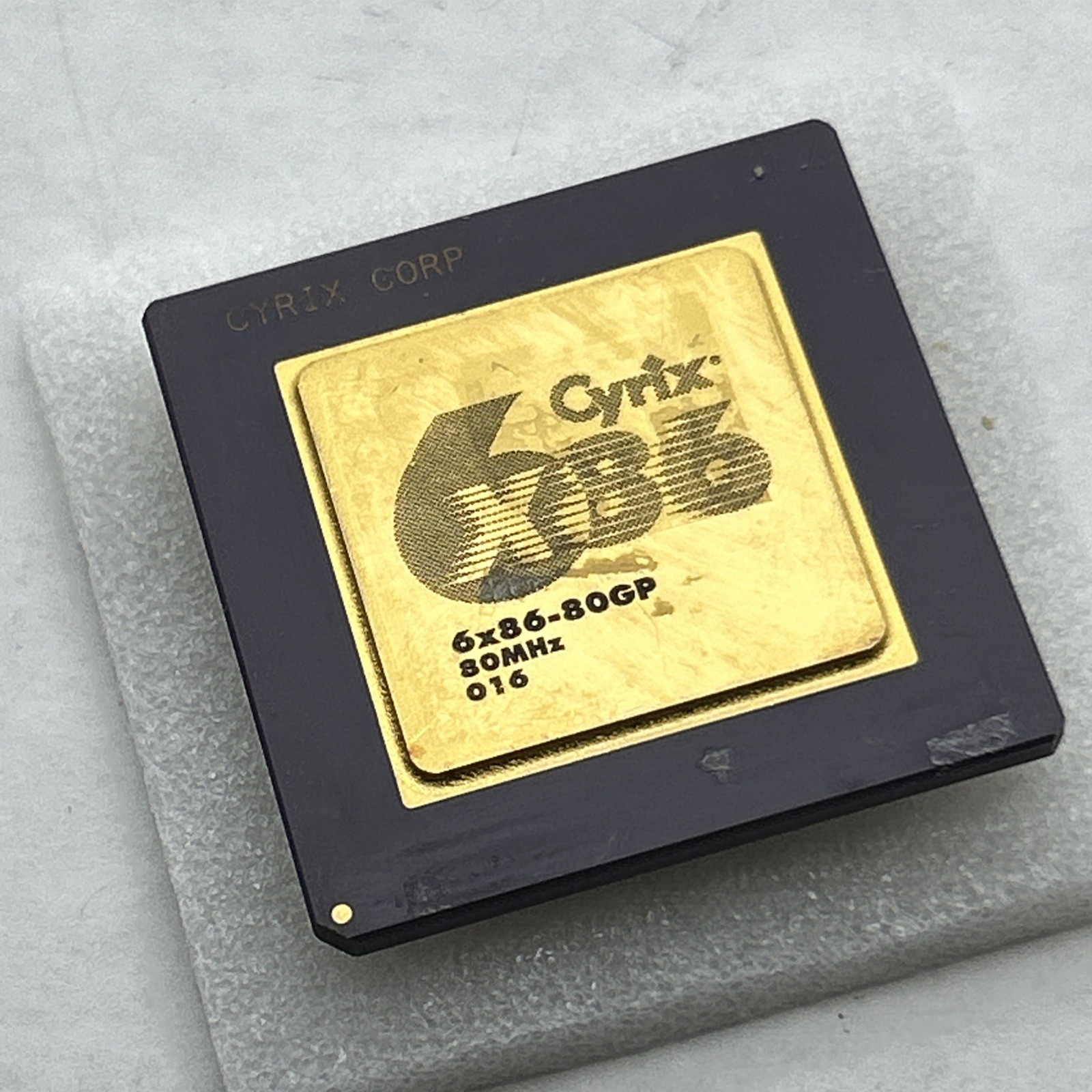 CYRIX 6x86MX 80GP IBM 80mhz RARE Vintage Ceramic GOLD Processor 1995