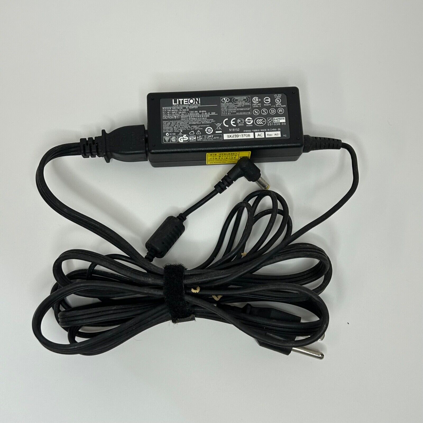 Lite-On PA-1650-02 AC Adapter 19V 3.42A w/cord: Acer, Gateway, eMachines