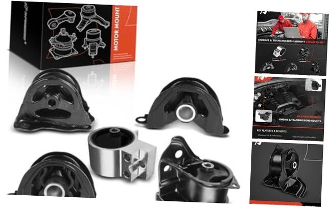 5PCS Engine Motor Mount and Transmission Mount Set Compatible with Acura
