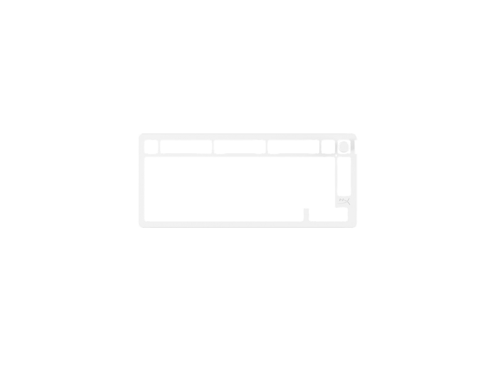 HyperX Alloy Rise 75 Top Plate - White