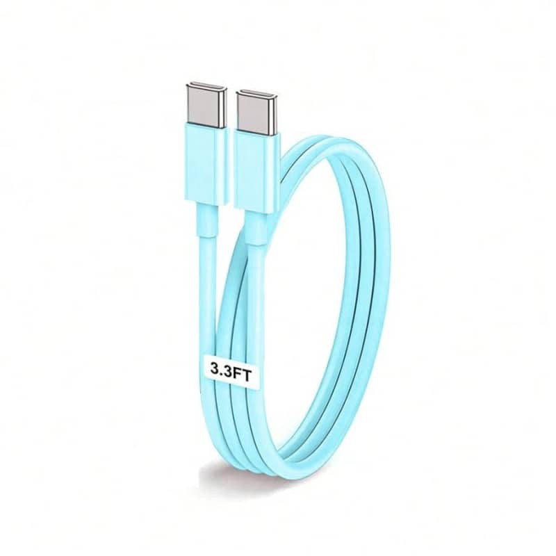 20W USB-C to USB-C Fast Charging Cable Multi Color for iPhone 16 15 Pro Max iPad