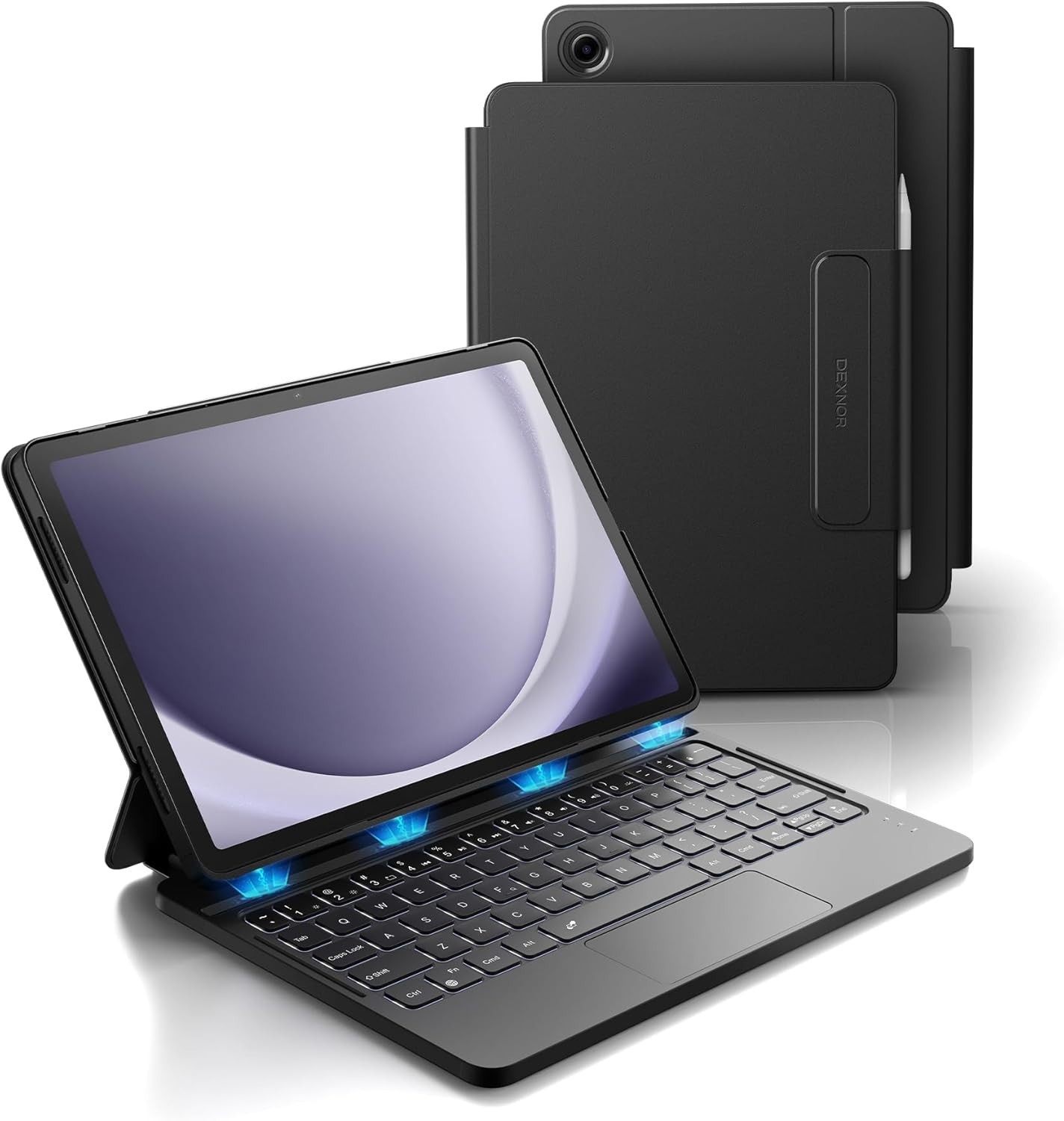 Dexnor Keyboard Case for Samsung Galaxy Tab A9+ A11+ Plus Multi-Touch Trackpad