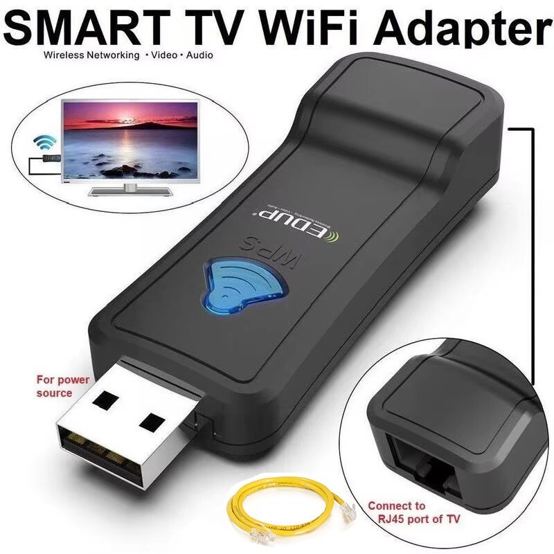 300Mbps Wireless WiFi to RJ45 Converter Adapter Ethernet Network Bridge Dongle