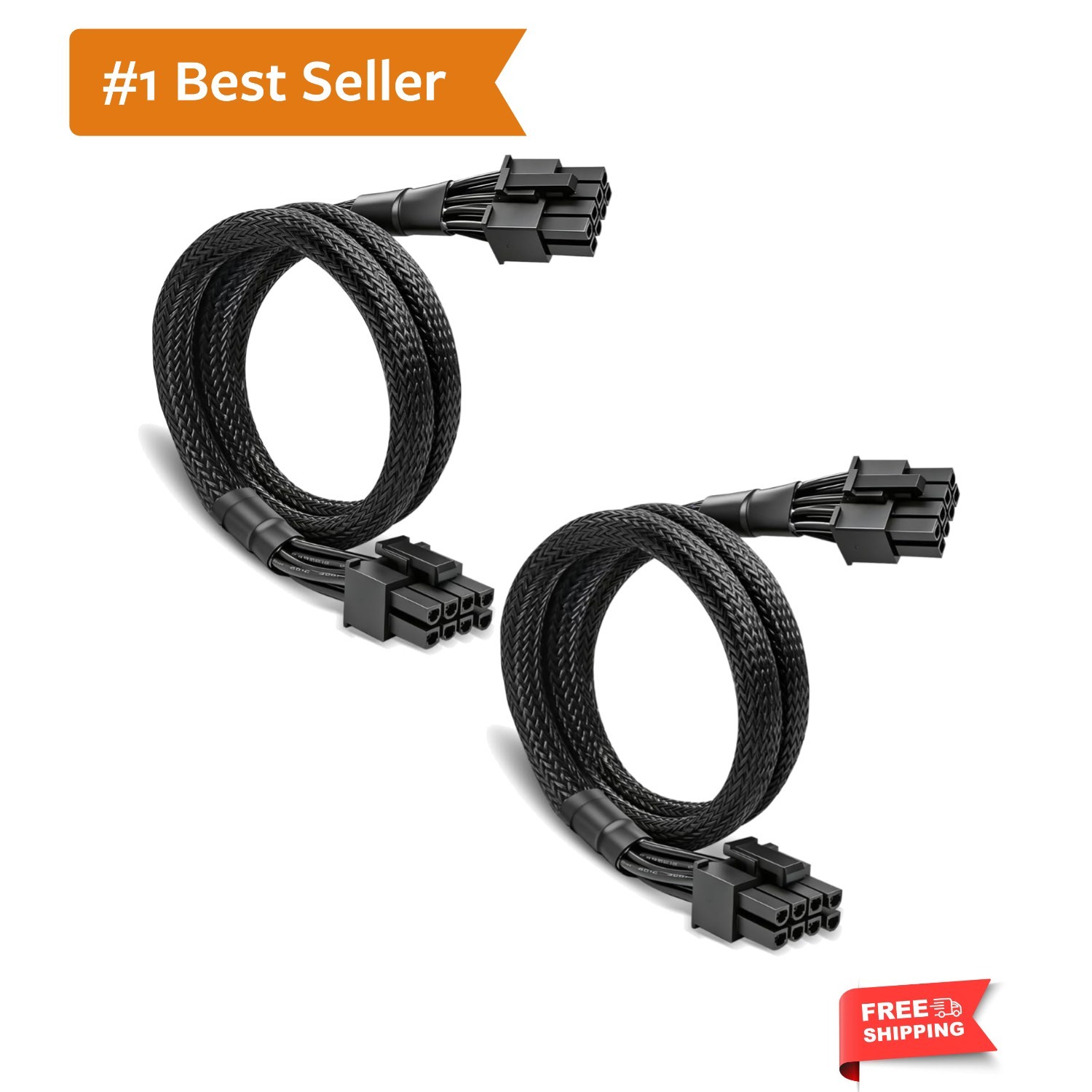 2 Pack PCIE Cable ONLY for MSI MAG A850GL A750GL & MPG A850G A1000G Power Sup...
