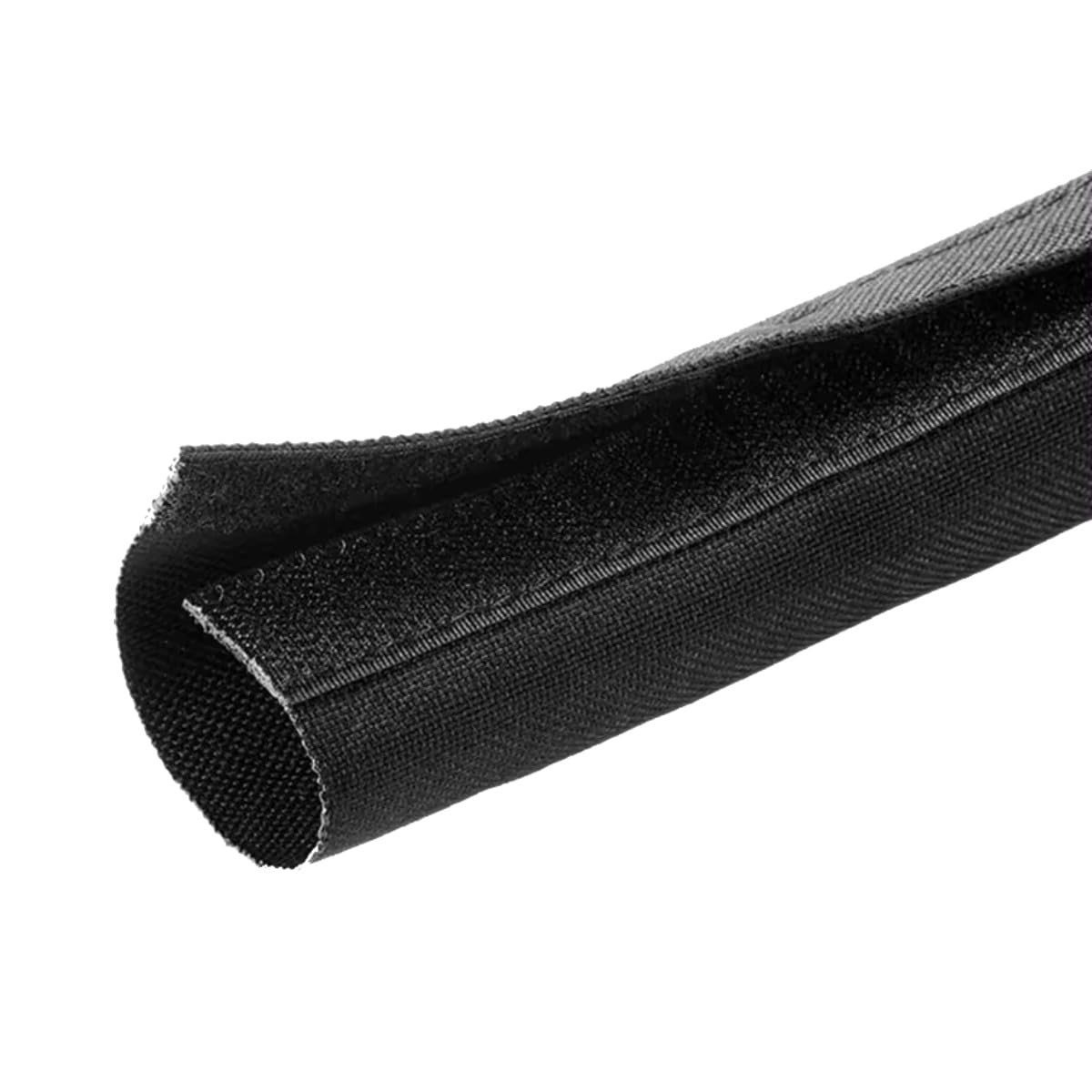 Tuff Weave Wrap Woven Nylon Sleeving, 4" 25 Ft - Black