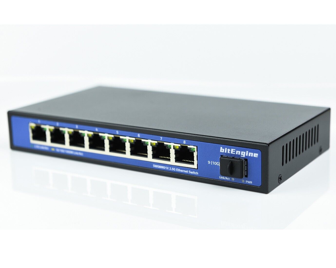 8 Port 2.5G Unmanaged Ethernet Switch with 10G SFP+ Uplink, 8 x 2.5G Base-T Port