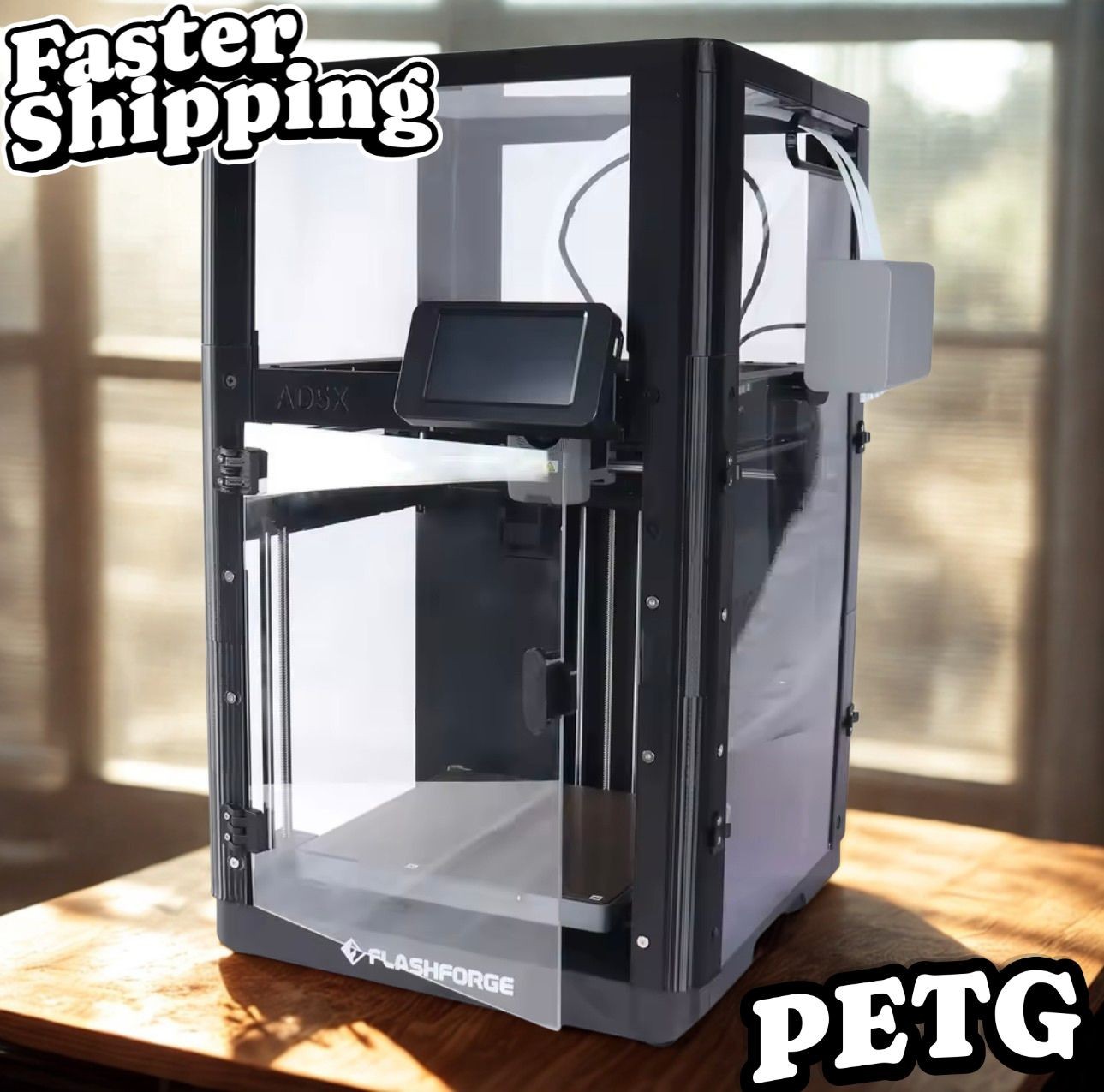 Flashforge AD5X Enclosure Printed Parts - Black PETG