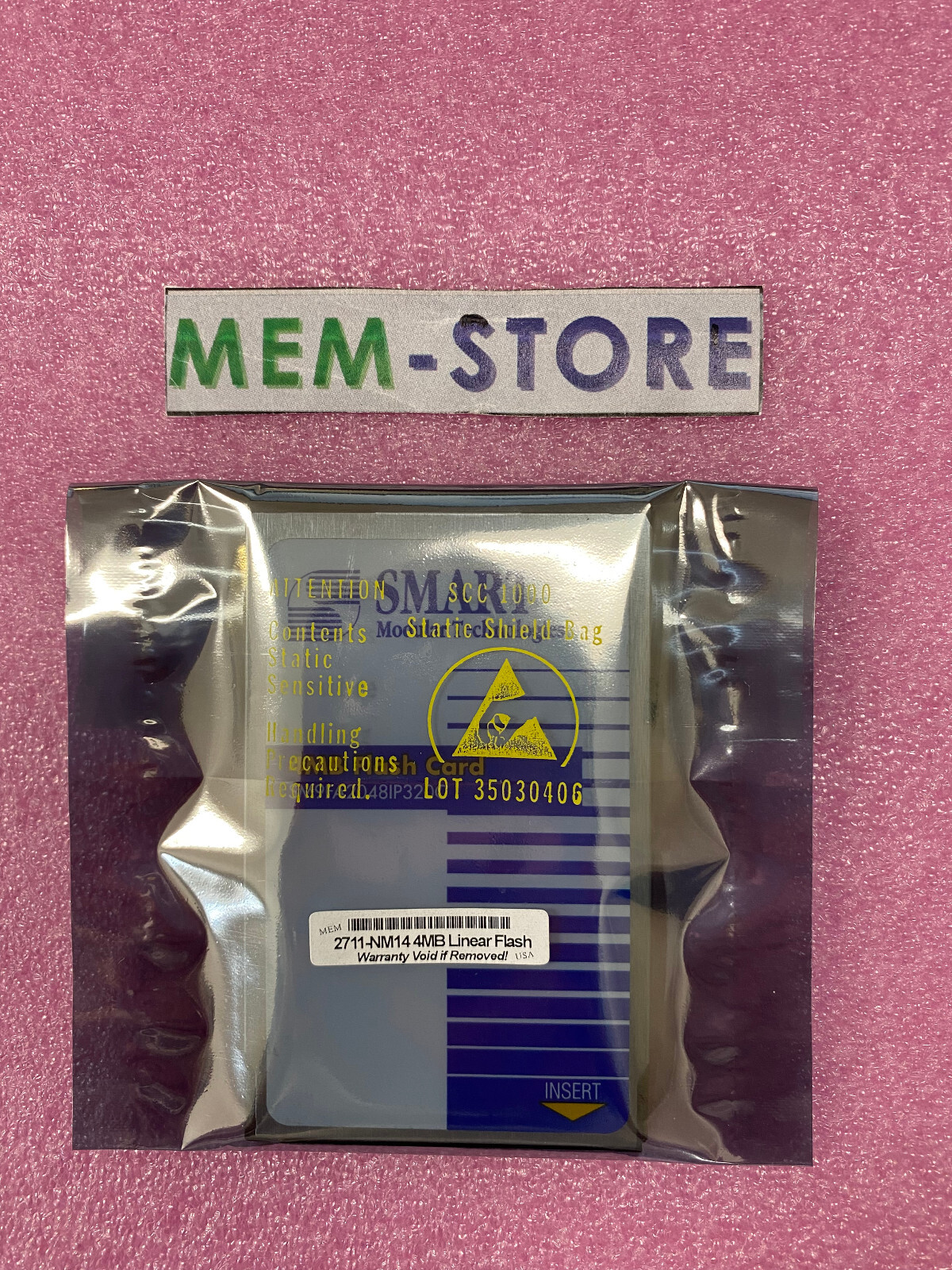2711-NM14 Allen-Bradley PanelView Compatible 4MB Linear Flash Card Smart Modular