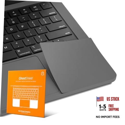 GhostShield Premium Palm Rest Protector Skin Cover Set, Scratches and Black