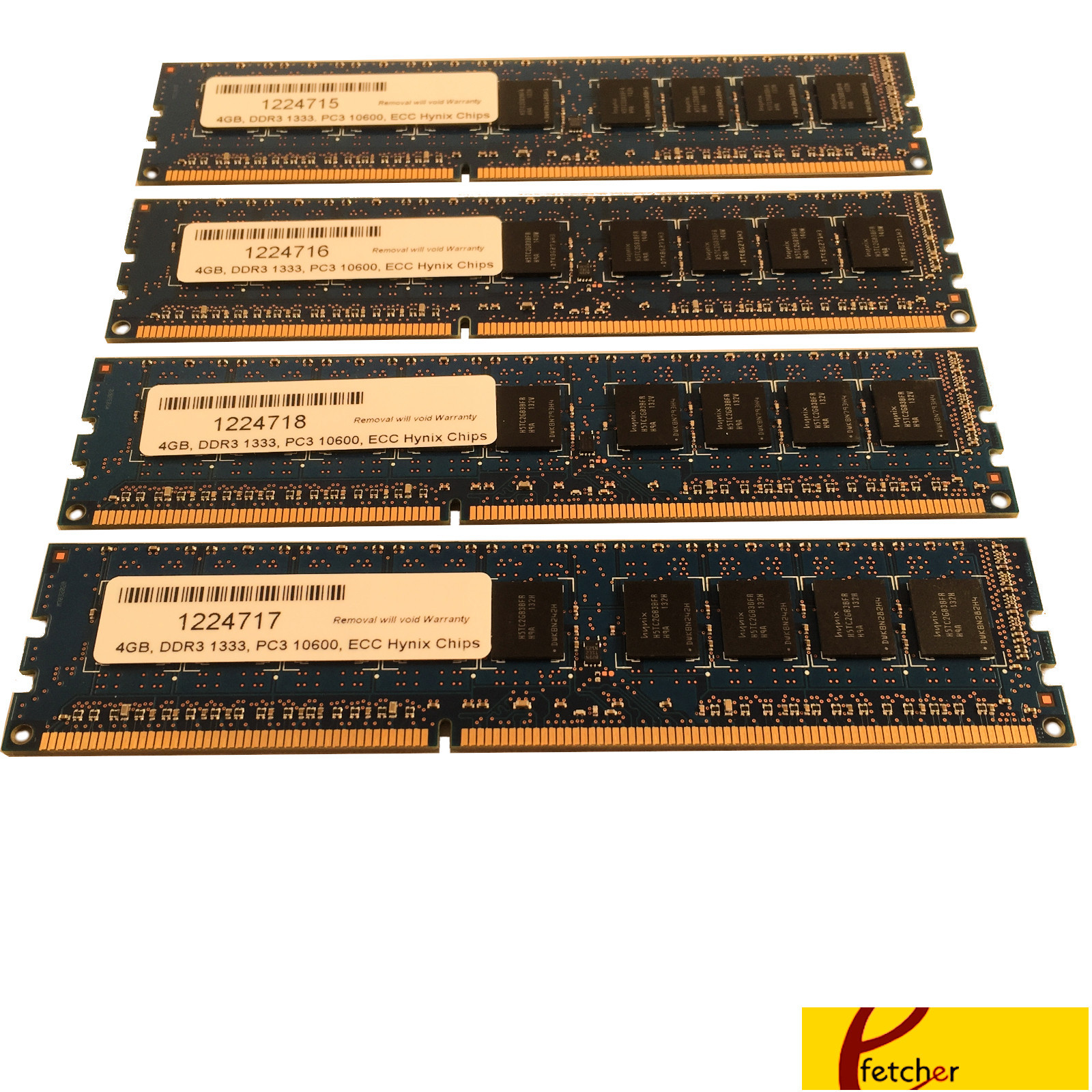 16GB (4 x 4GB) Memory DDR3 1333 PC3 10600 ECC for Dell PowerEdge T110