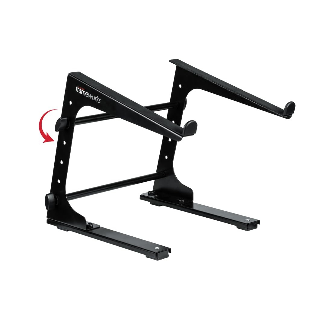 Gator Frameworks Portable Desktop Laptop/DJ Controller Stand with Fixed Height (