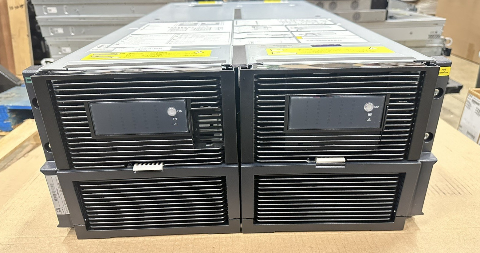 HP HPE D6020 70 Bay 3.5 LFF Enclosure Storage 4x 12G SAS+Fan JBOD 70x SSD/HDD
