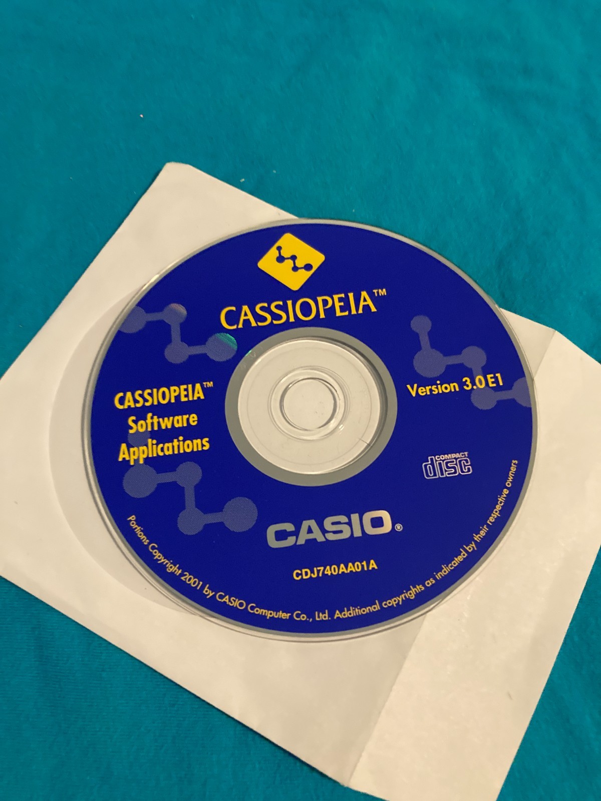 Cassiopeia by Casio Software Applications Version 3.0 E1 (CD-ROM, 2001)