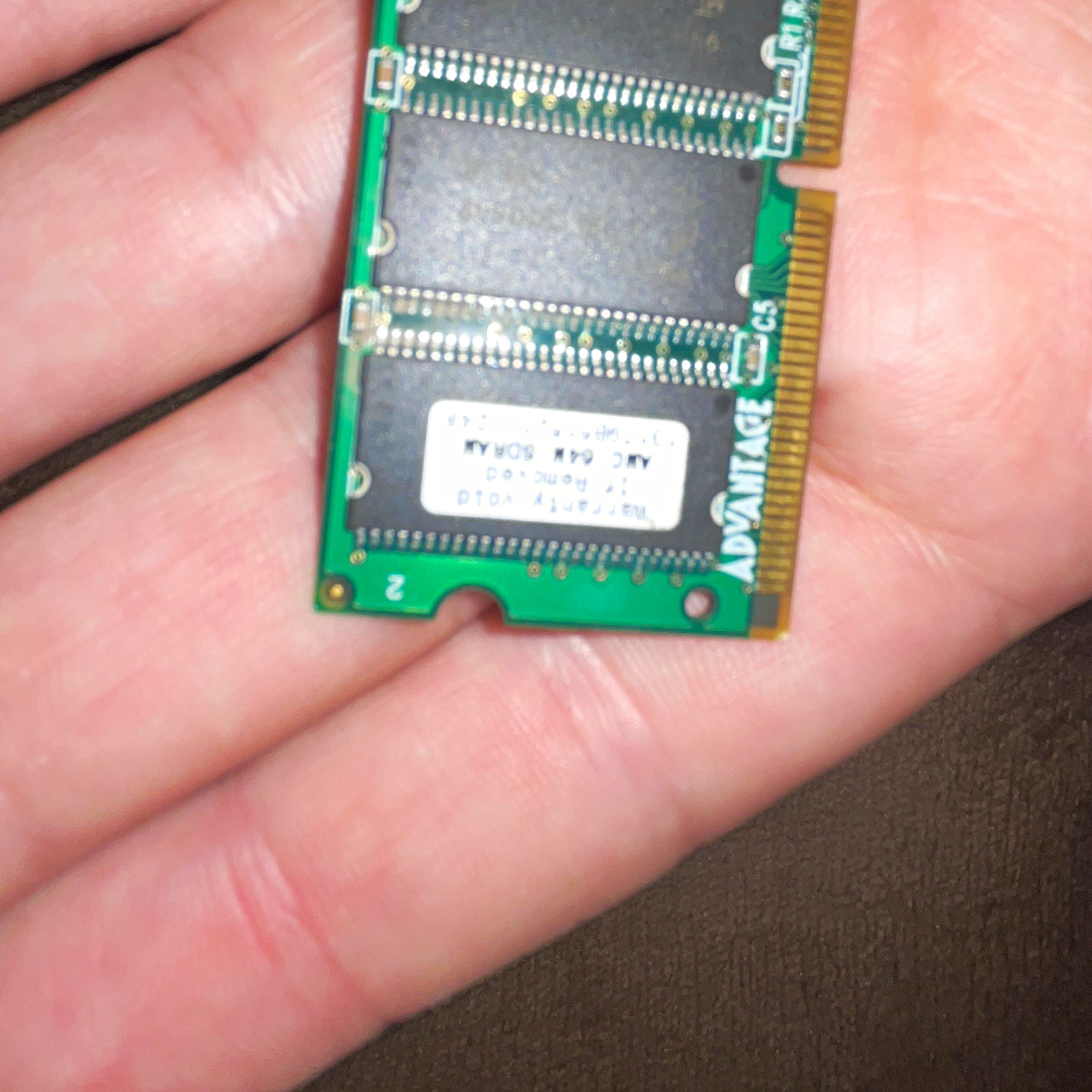 ADVANTAGE 64MB PC-66 SDR SDRAM 144-Pin SO-DIMM Laptop Memory Module, 1x64MB