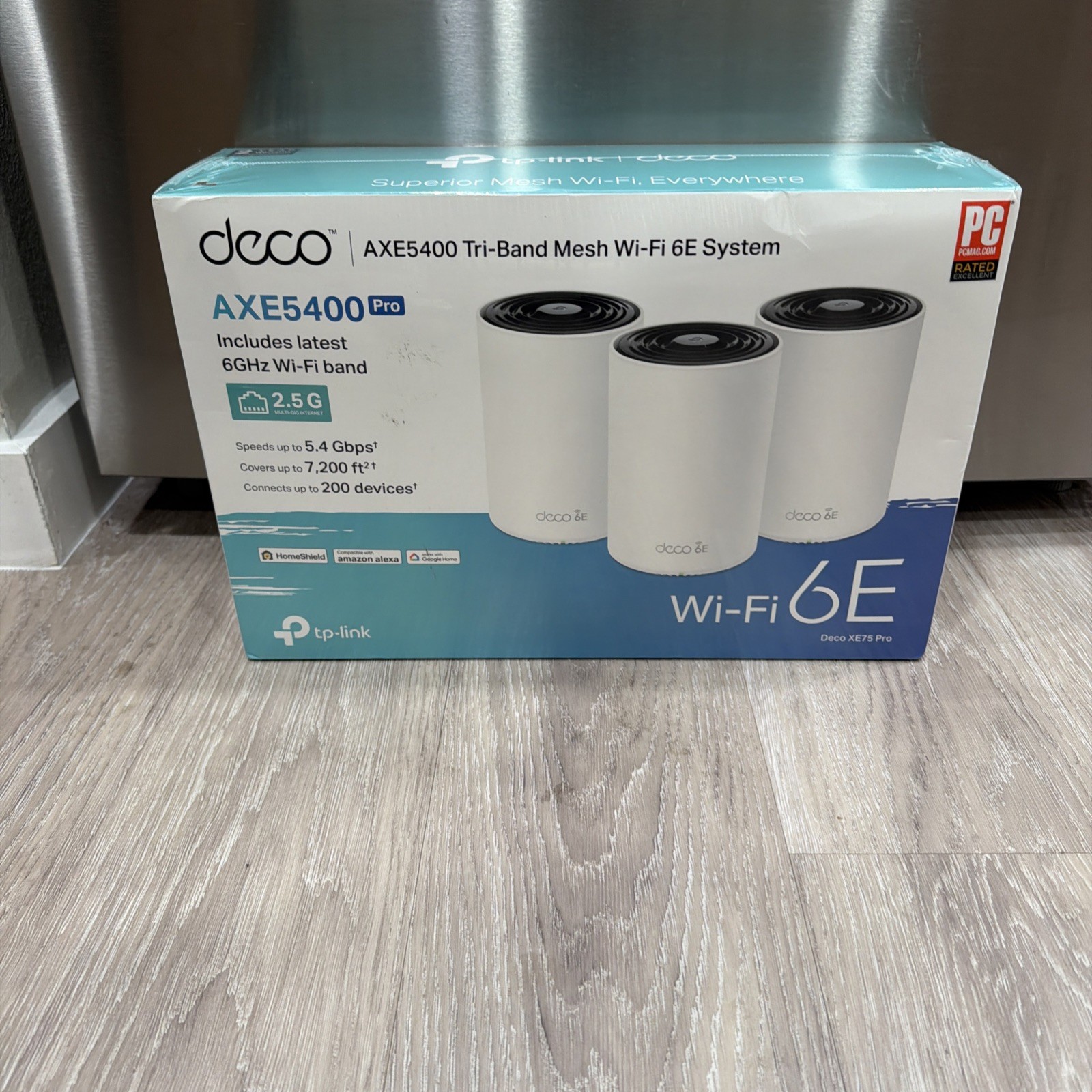 TP-Link Deco XE75 PRO AXE5400 Tri-Band Wi-Fi 6E Mesh System (3-Pack) Works