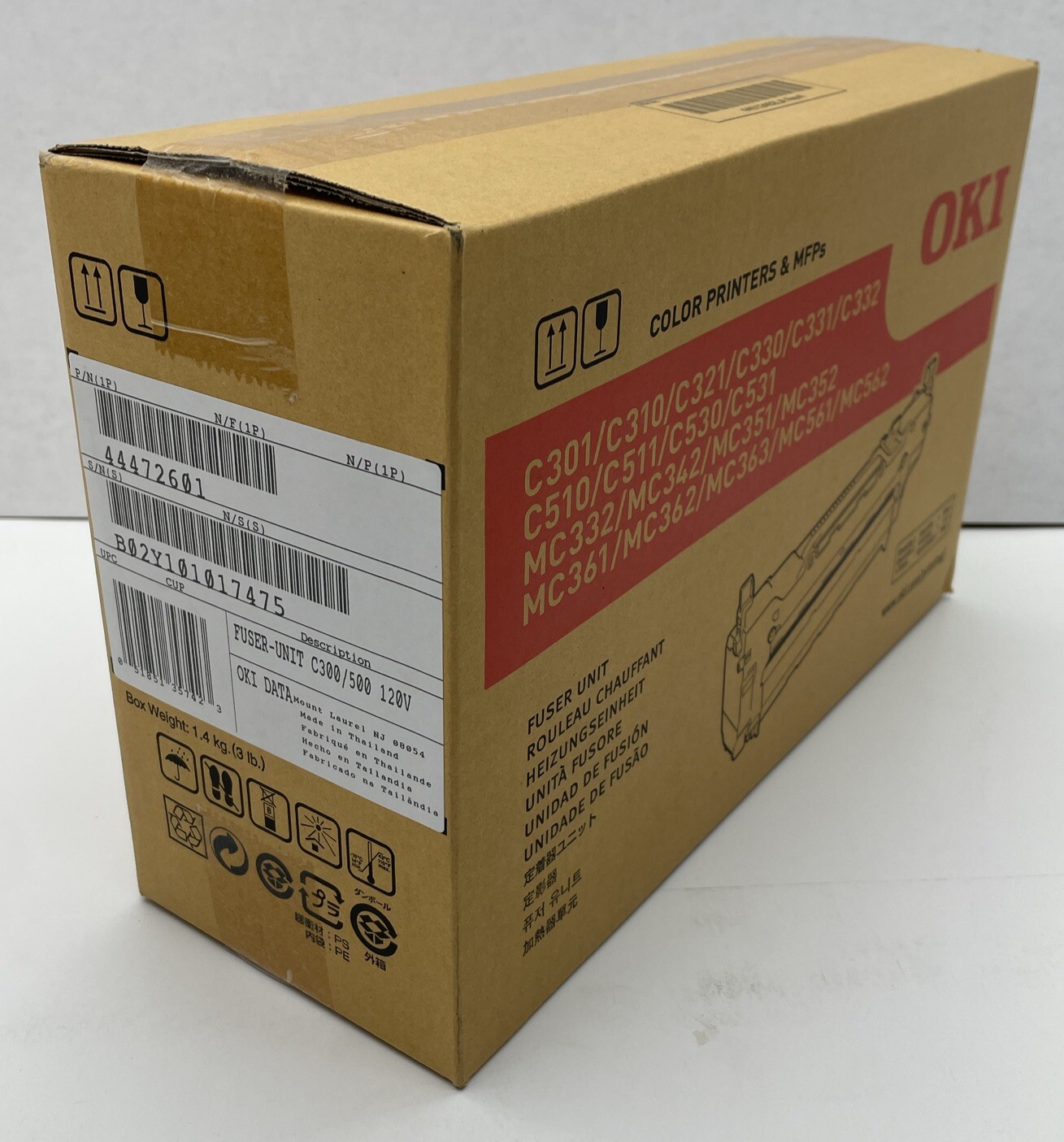 Brand New OEM OKI C330 Fuser Unit 120V P/N 44472601 57111301